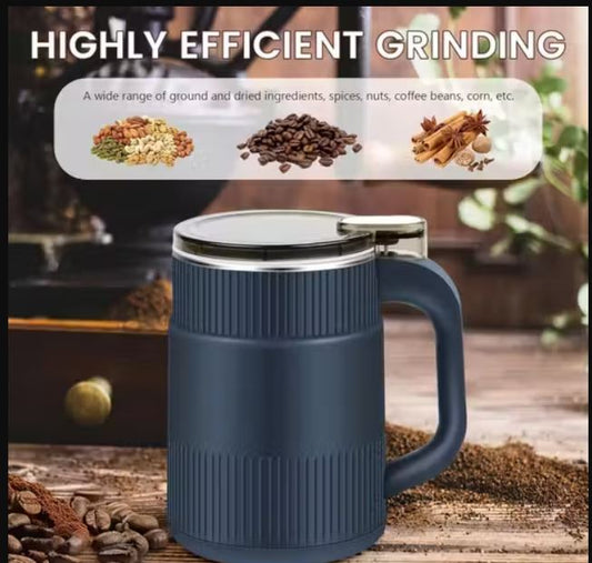 VELEXORI Automatic Coffee Bean Grinder Mug | Stainless Steel Blade Grinder for Coffee, Spices, Nuts & Grains
