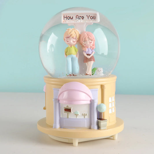 Zinggal Travel Souvenir Snow Globe-gift – Crystal Ball with Resin Base Home Décor Gift
