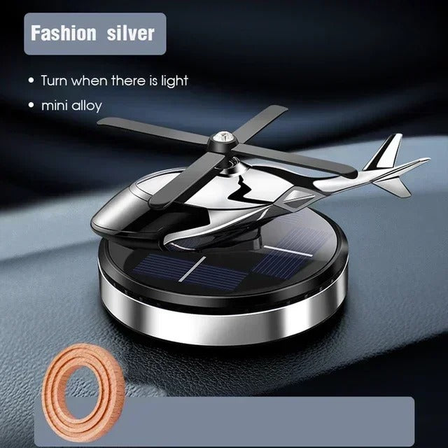Decoration Solar Rotating Car Aircraft Aromatherapy Wholesale Creative Helicopter Car Aromatherapy Perfume Accessories