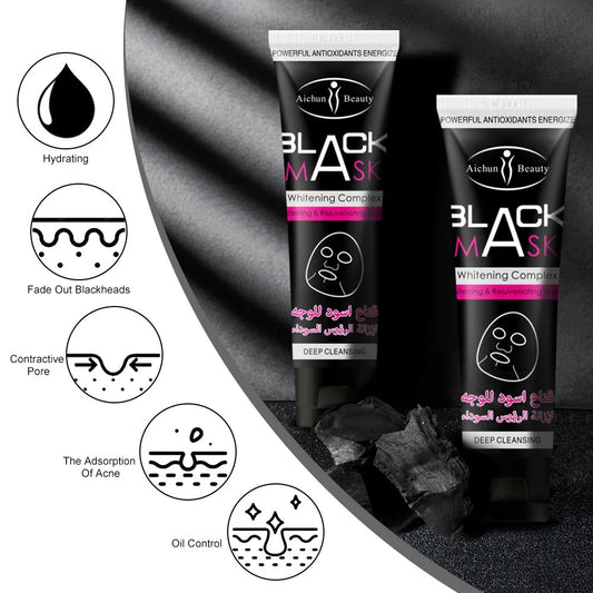 Dead Sea Mud Black Peel Off Mask | Deep Cleansing Facial Mask for Pore Care & Skin Refreshing