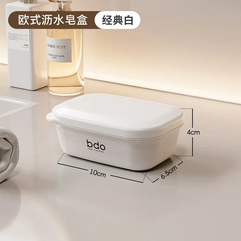 Portable Travel Soap Box with Lid | Thickened Waterproof Soap Holder Case for Bathroom & Travel