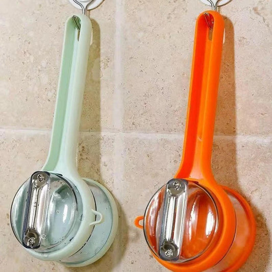 Vegetable & Fruit Peeler with Storage Box | Peel Catcher Kitchen Tool zinggal