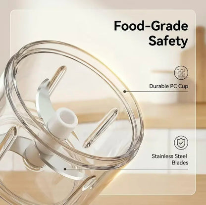 250ml Mini Electric Food Chopper – USB Rechargeable Garlic, Onion & Vegetable Cutter | Zinggal Qatar