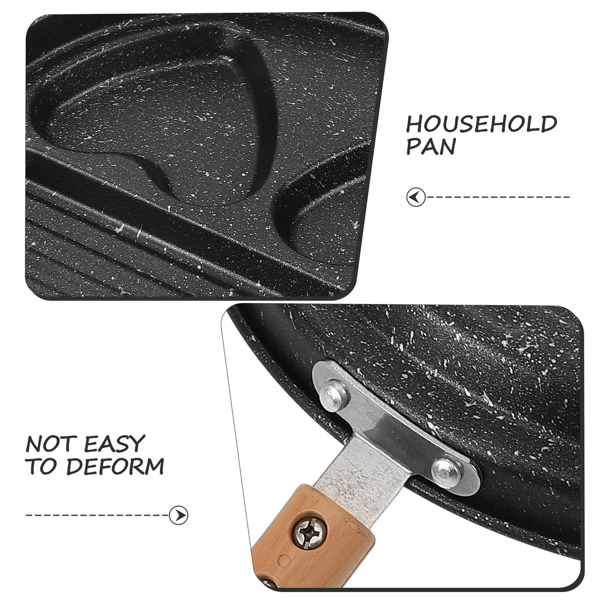 3-Hole Non-Stick Egg Frying Pan with Heart Molds – Breakfast Egg & Pancake Pan for Gas and Induction Stoves | Zinggal Qatar