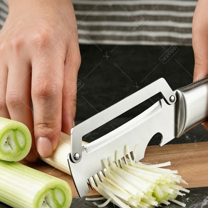 3-in-1 Vegetable Peeler & Kitchen Slicer with Bottle Opener | Stainless Steel Multifunctional Tool Qatar