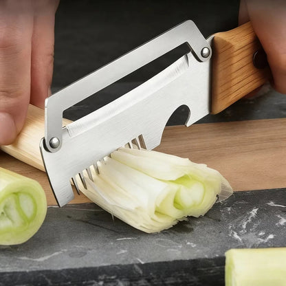 3-in-1 Vegetable Peeler & Kitchen Slicer with Bottle Opener | Stainless Steel Multifunctional Tool Qatar