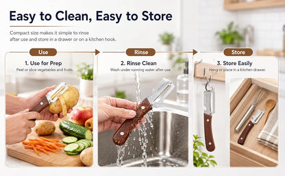 3-in-1 Vegetable Peeler & Kitchen Slicer with Bottle Opener | Stainless Steel Multifunctional Tool Qatar