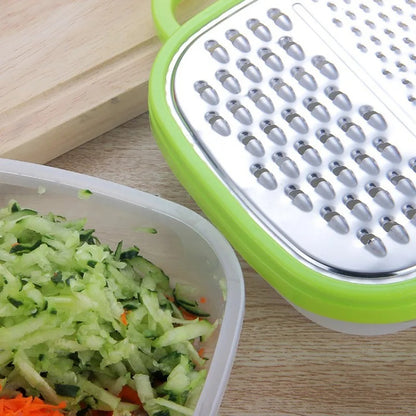 3-in-1 Stainless Steel Vegetable Slicer & Grater | Multifunctional Fruit, Carrot & Potato Kitchen Tool