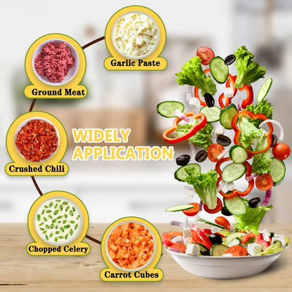 4-in-1 Electric Vegetable Cutter & Food Chopper in qatar | Zinggal