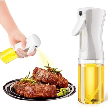 Glass Oil Spray Bottle | Refillable Kitchen Cooking Oil & Vinegar Mist Dispenser