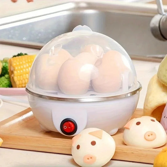 Electric Egg Cooker with Auto Shut-Off – Egg Boiler & Steamer