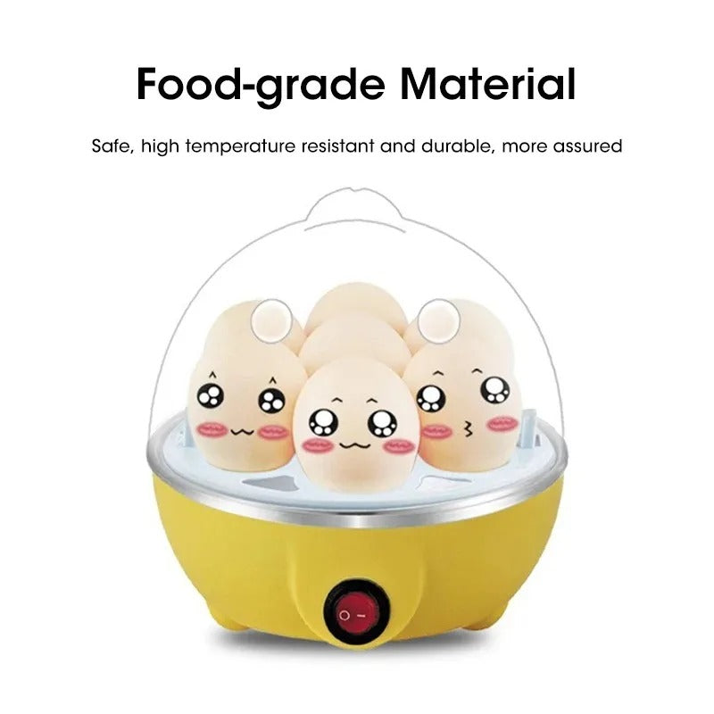 Electric Egg Cooker with Auto Shut-Off – Egg Boiler & Steamer