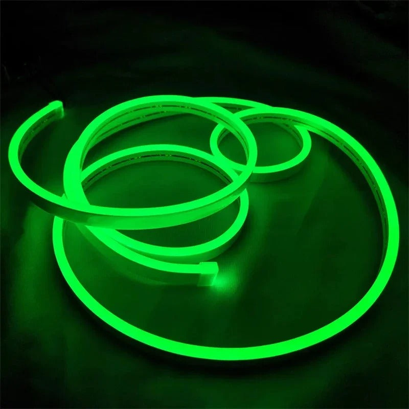 Battery Powered Neon LED Strip Light with Battery Box – Flexible Rope Light for Bedroom & DIY Decor-zinggal-Qatar