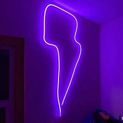 Battery Powered Neon LED Strip Light with Battery Box – Flexible Rope Light for Bedroom & DIY Decor-zinggal-Qatar