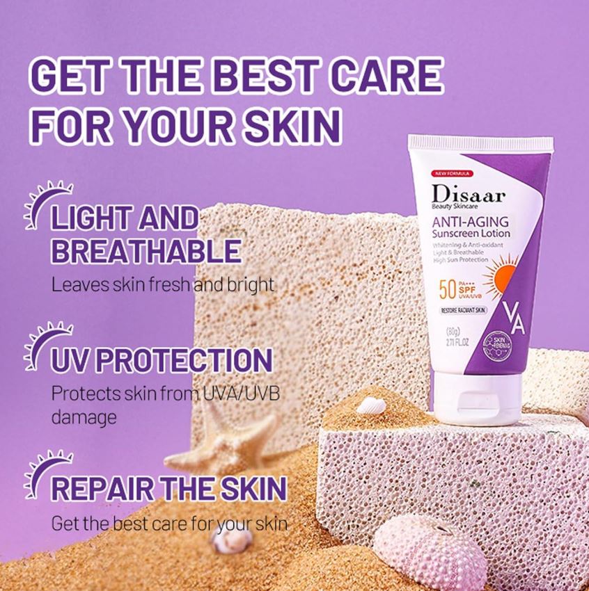 Hyaluronic Acid Sunscreen SPF 50+ | Moisturizing Face Sunscreen with No White Cast