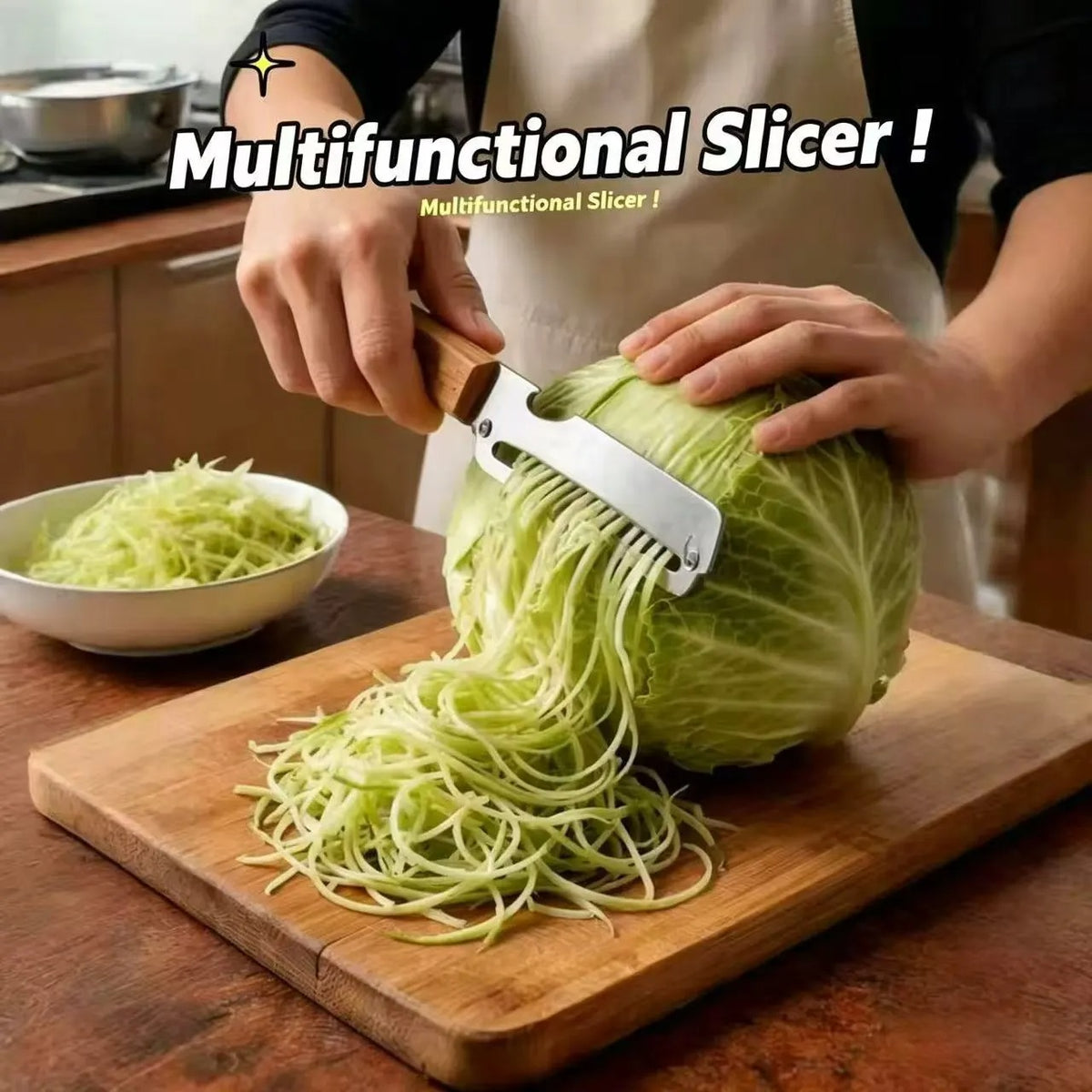 3-in-1 Vegetable Peeler & Kitchen Slicer with Bottle Opener | Stainless Steel Multifunctional Tool Qatar