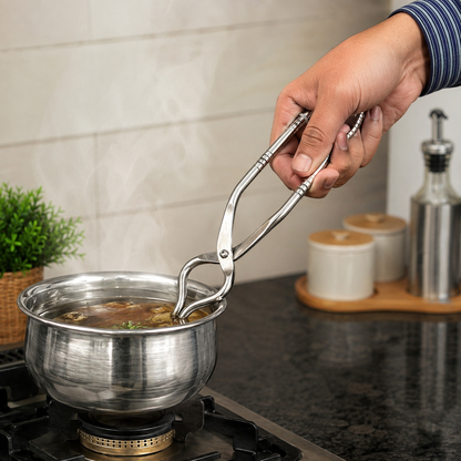 Homeware Steel Pakkad | Kitchen Hot Pot Pliers & Utensil Holder