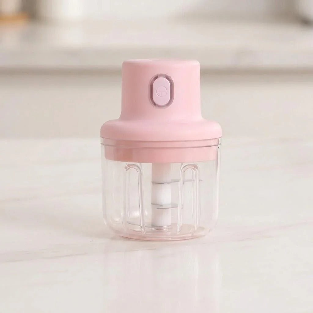 Mini Electric Food Chopper – USB Rechargeable Garlic, Onion & Vegetable Grinder | Zinggal Qatar