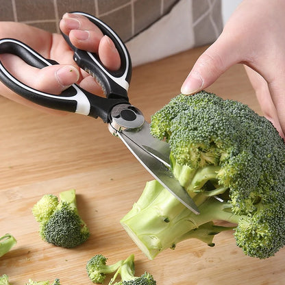 Multi-Purpose Stainless Steel Kitchen Scissors | Heavy-Duty Food Cutting Shears
