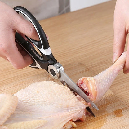 Multi-Purpose Stainless Steel Kitchen Scissors | Heavy-Duty Food Cutting Shears