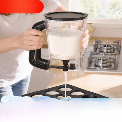 Pancake Batter Dispenser with Squeeze Handle  for pancake waffles and cupcakes-zinggal