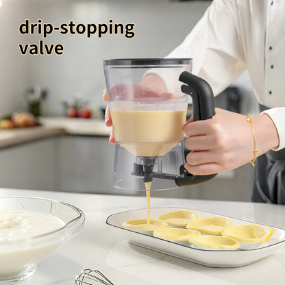 Pancake Batter Dispenser with Squeeze Handle  for pancake waffles and cupcakes-zinggal