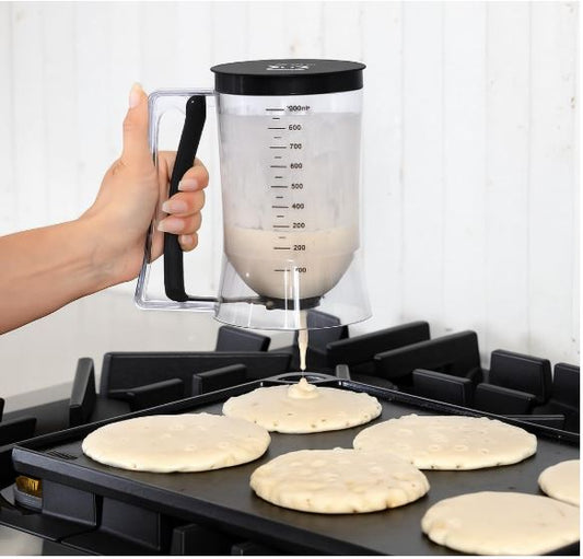 Pancake Batter Dispenser with Squeeze Handle  for pancake waffles and cupcakes-zinggal