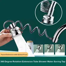 360° Rotating Faucet Nozzle with Water Filter | Water-Saving Tap Head Extension for Kitchen Sink