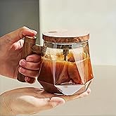 Self-Stirring Glass Coffee Mug with Lid – Automatic Electric Mixing Cup-zinggal
