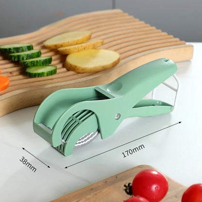 Stainless Steel Vegetable & Fruit Slicer | Multi-Functional Salad Slicer Kitchen Tool