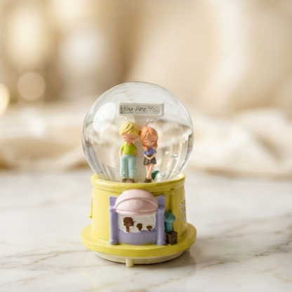 Zinggal Travel Souvenir Snow Globe-gift – Crystal Ball with Resin Base Home Décor Gift