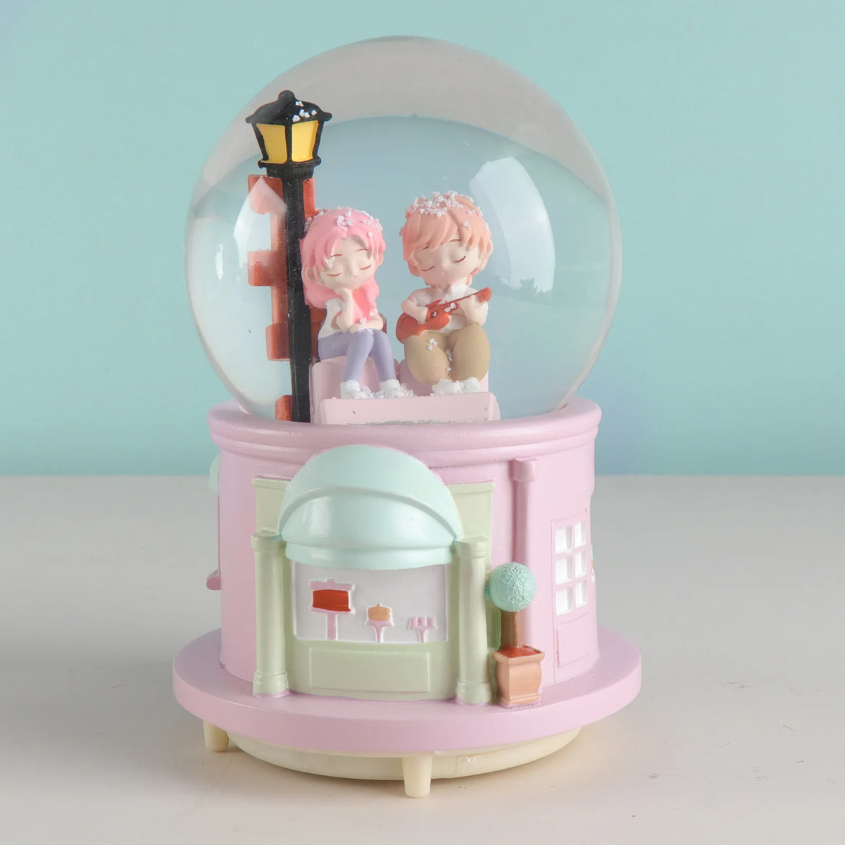 Zinggal Travel Souvenir Snow Globe-gift – Crystal Ball with Resin Base Home Décor Gift