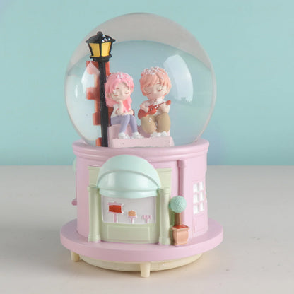 Zinggal Travel Souvenir Snow Globe-gift – Crystal Ball with Resin Base Home Décor Gift