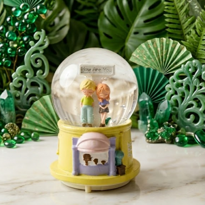 Zinggal Travel Souvenir Snow Globe-gift – Crystal Ball with Resin Base Home Décor Gift