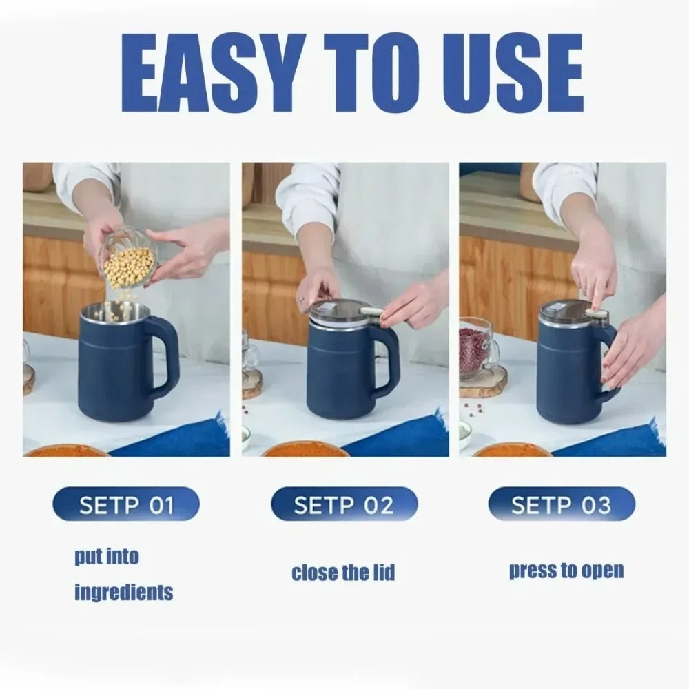VELEXORI Automatic Coffee Bean Grinder Mug | Stainless Steel Blade Grinder for Coffee, Spices, Nuts & Grains