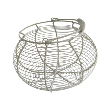 Wire Egg Basket with Handle – Decorative Kitchen Storage | Zinggal