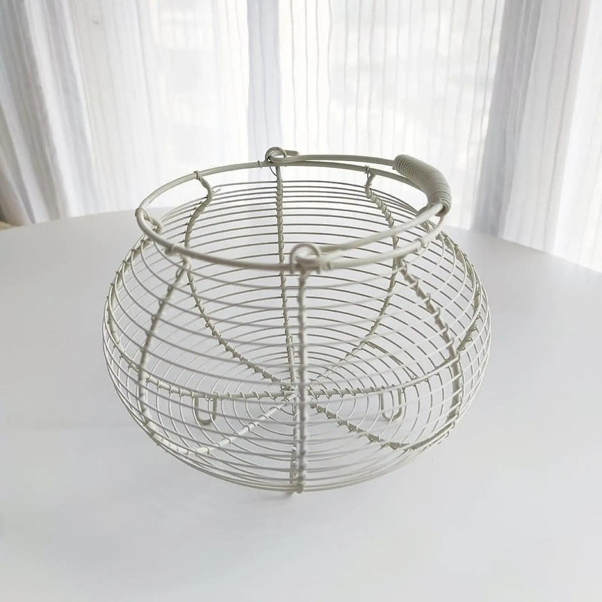 Wire Egg Basket with Handle – Decorative Kitchen Storage | Zinggal