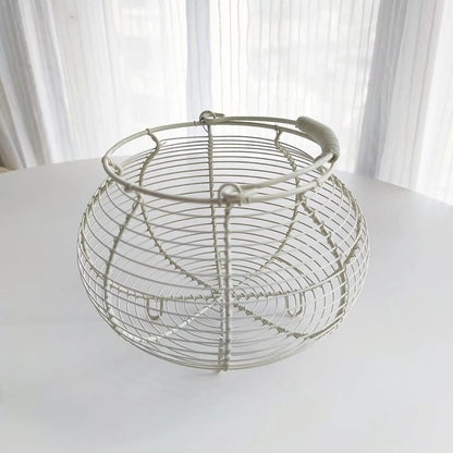 Wire Egg Basket with Handle – Decorative Kitchen Storage | Zinggal