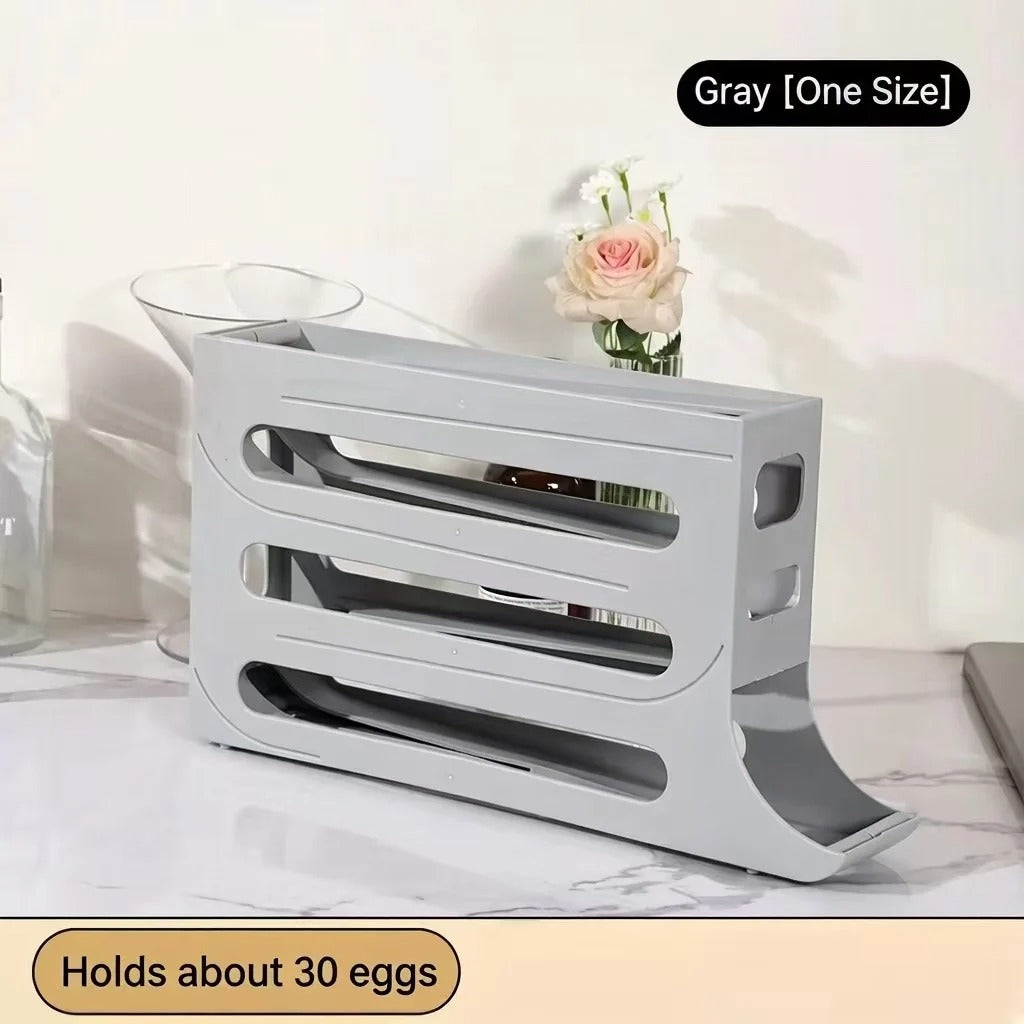 Automatic Egg Dispenser for Refrigerator – Rolling Egg Holder & Storage Organizer-zinggal