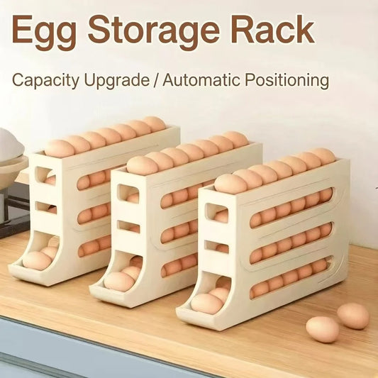 Automatic Egg Dispenser for Refrigerator – Rolling Egg Holder & Storage Organizer-zinggal