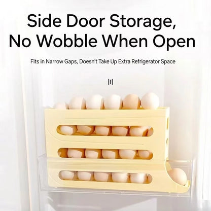 Automatic Egg Dispenser for Refrigerator – Rolling Egg Holder & Storage Organizer-zinggal