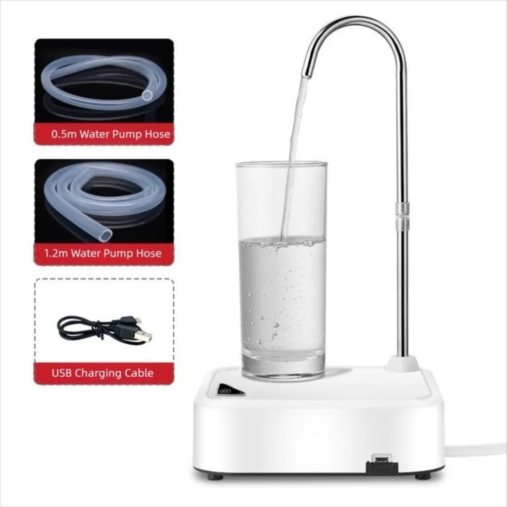USB Water Dispenser Pump | Desktop Portable Drinking Dual Water Pump with Tube & Low-Noise Design