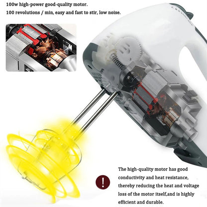 7-Speed Electric Hand Mixer | Powerful Egg Beater & Baking Mixer for Cakes, Cream & Dough
