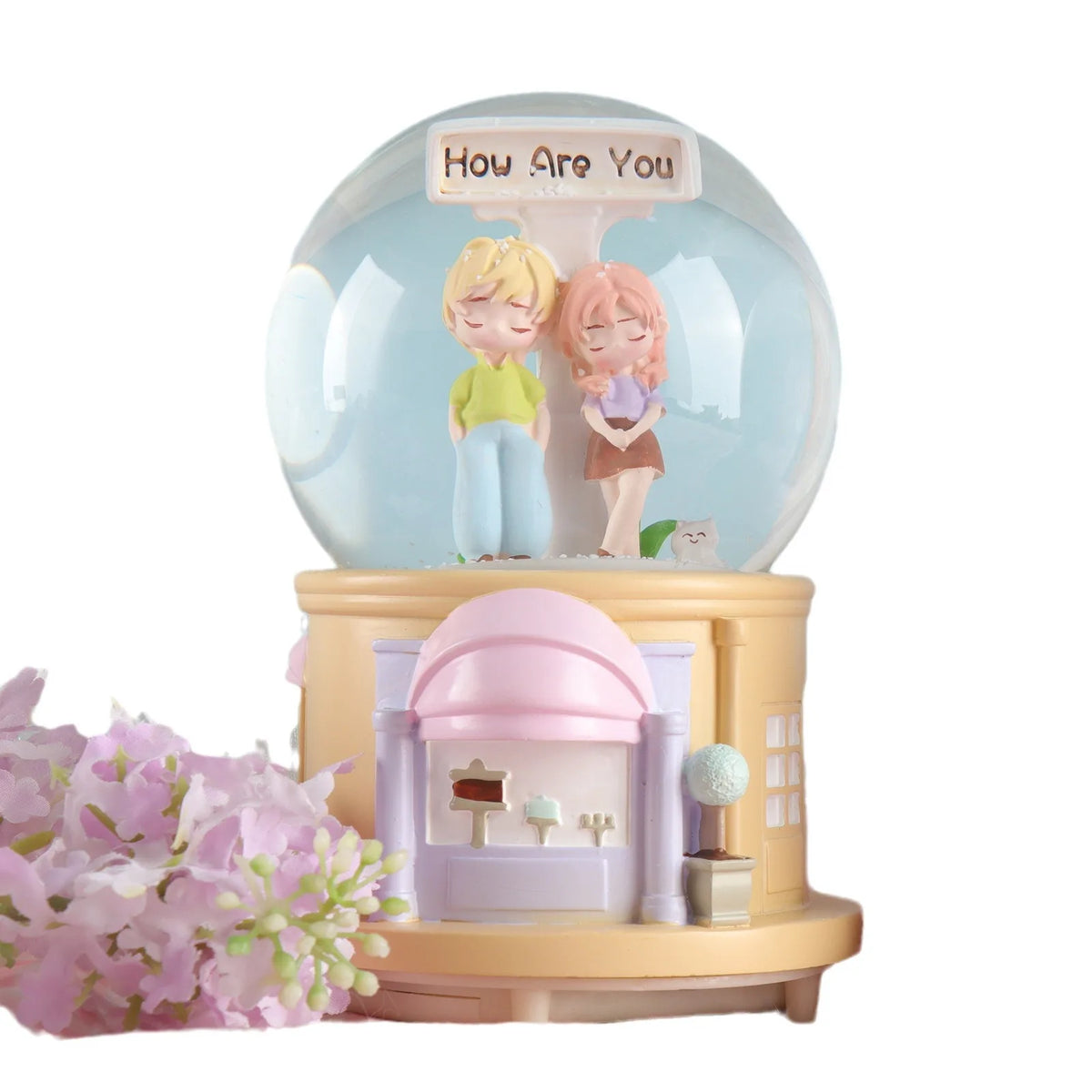 Zinggal Travel Souvenir Snow Globe-gift – Crystal Ball with Resin Base Home Décor Gift