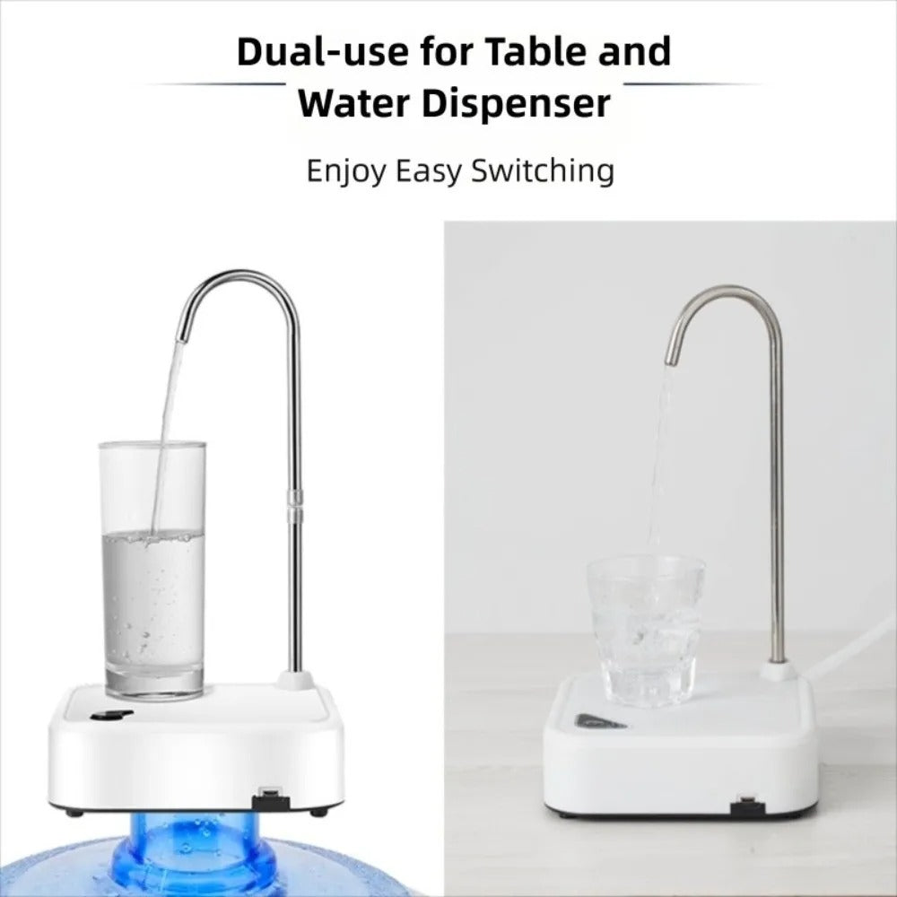 USB Water Dispenser Pump | Desktop Portable Drinking Dual Water Pump with Tube & Low-Noise Design