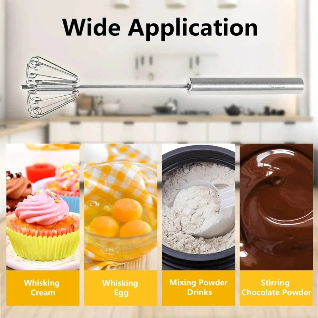 Semi Automatic Egg Whisk Beater Qatar | Manual Kitchen Mixing Tool | Zinggal