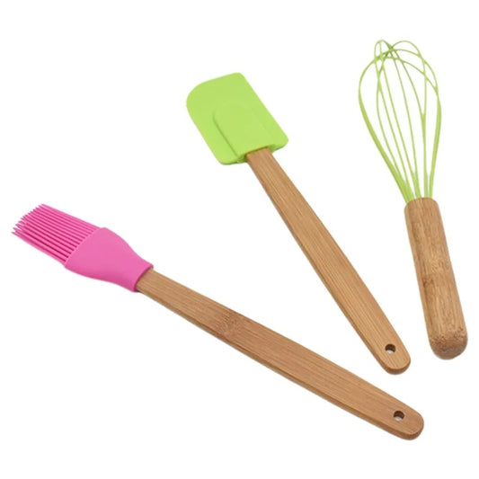Food Grade Silicone Baking Tools Set Qatar | 3 Piece Kitchen Baking Kit | Zinggal