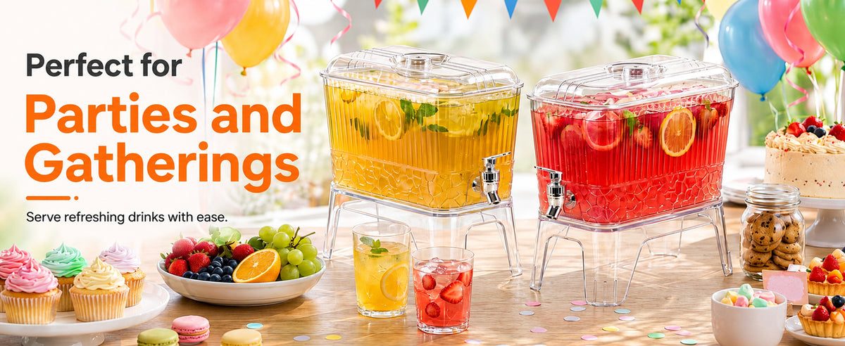 Double Drink Dispenser with Tap & Stand –2 gallon drink dispense-zinggal