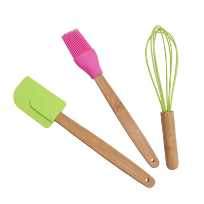 Food Grade Silicone Baking Tools Set Qatar | 3 Piece Kitchen Baking Kit | Zinggal