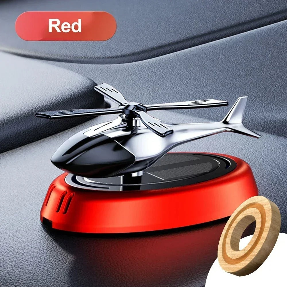 Decoration Solar Rotating Car Aircraft Aromatherapy Wholesale Creative Helicopter Car Aromatherapy Perfume Accessories